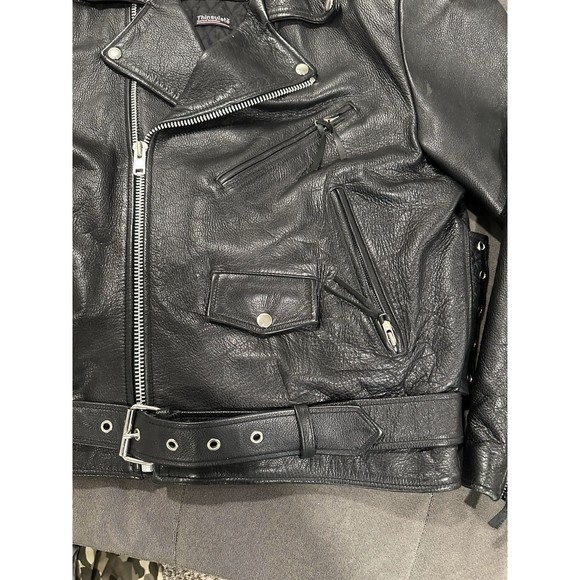 Open Road for Wilsons L men’s leather jacket motorcycle multi pocket western - Picture 5 of 12